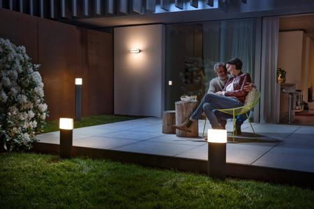 Außenfassaden-Wandleuchte Grau 12,5W 3000K Warm IP44 ENDURA STYLE Ellipse LEDVANCE