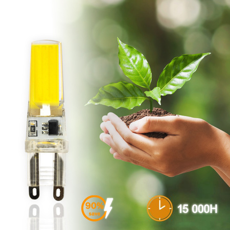 LED Kapseln G9, COB LED-Lampe 5W = 50W 550lm 360° 6500K kalt LUMILED