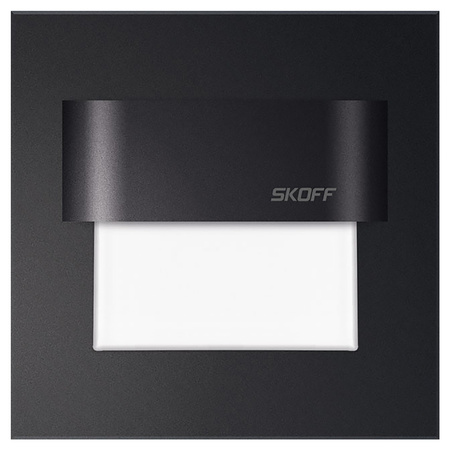 LED-Treppenleuchte 1,8W 6500K 230 V IP20 Mattschwarz TANGO Skoff