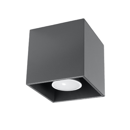 Anbauleuchte QUAD G10 Halogen Spot Tuba Cube Antracat SOLLUX