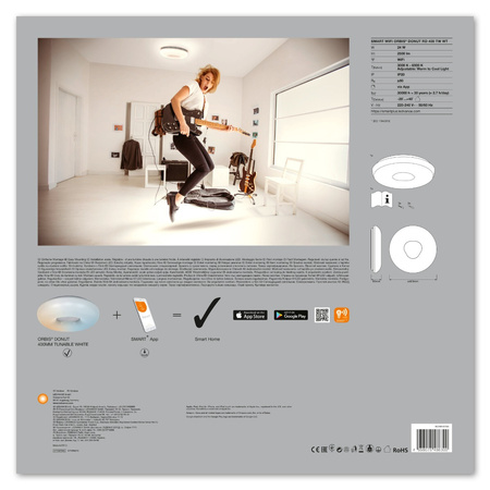 LED Deckenleuchte ORBIS Donut 24W 2500lm warm-kalt 40cm SMART+ WiFi LEDVANCE