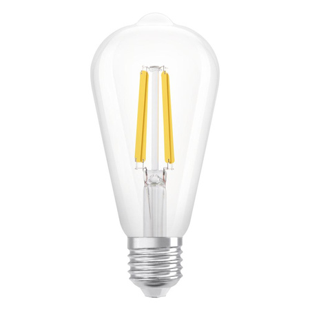 LED Lampen ST64 E27 3.8W = 60W 806lm 3000K Warmweiß FILAMENT LEDVANCE