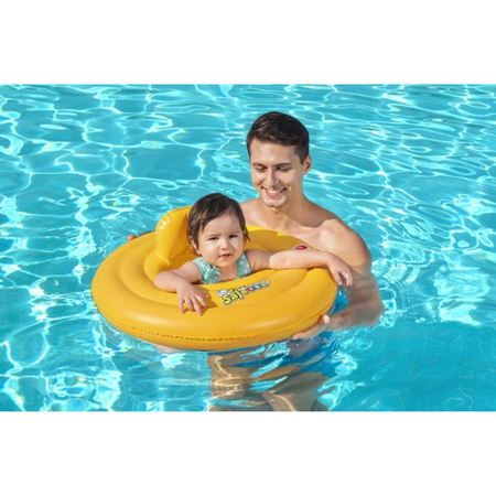 Aufblasbares Schwimmrad Kinderpool Sitz Gelb