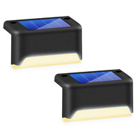 2x Solar LED Treppenhaus Leuchte Ornamental Lampe Dämmerungssensor IP44 Warm