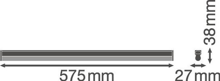 Lineares Lichtband 10W 1000lm 4000K Neutral Weiß Batten Ledvance Lampe