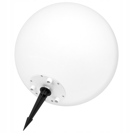 Gartenlampe mit Nieten für den Außenbereich E27 weiße Lichtkugel 35 cm 230 V