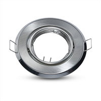 Deckenleuchte Unterputzmontage GU10-Öse rund satiniertes Nickel 2 Stück VT-817 V-TAC