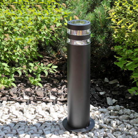 E27 Schwarz IP54 Rino Sanico Goldlux Standing Post Gartenlampe