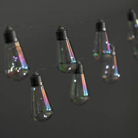 Solar Garten Girlande 20x LED Lichterkette Dekorative Kugeln 5.8m Kalt