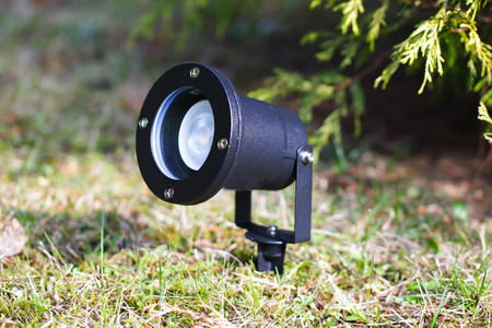 LED-Gartenlampe GU10 IP65 TIGHT Schwarz - 1m Kabel