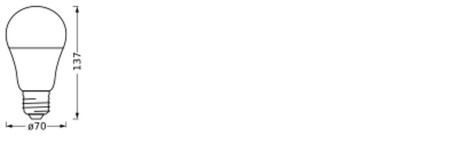 LED-Lampe E27 14W = 100W 1521lm RGBW CCT Dimmbar SMART+ Matter WiFi Classic Ledvance