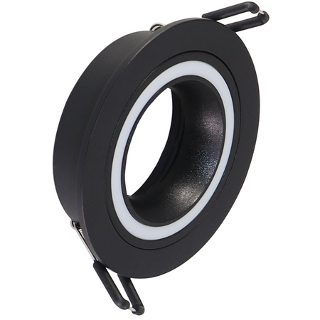 Spot MR16 Schwarz 12V FALCO Sanico Goldlux Einbaustrahler