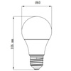 LED Lampen E27 A60 4,7W = 40W 470lm 3000K Warm TOSHIBA