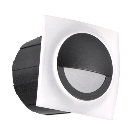 LED-Garteneinbau-Treppenleuchte 3W 40lm IP44 4000K schwarz Q5 GOLDLUX (Polux)