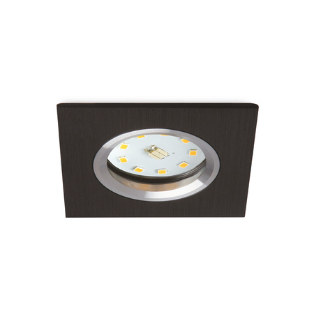 Flush Mount GU10 Halogen Einbaustrahler Mesh Schwarz Quadratisch Kobi