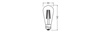 LED Lampen ST64 E27 3.8W = 60W 806lm 3000K Warmweiß FILAMENT LEDVANCE