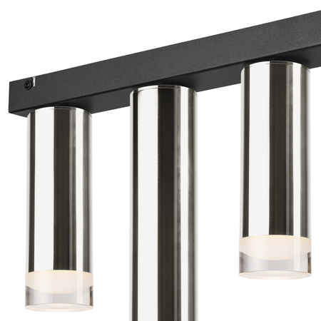 DIEGO Deckenleuchte 4xE27 Schwarz Chrom LM-4.124/A Lamkur