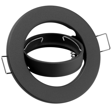 Runde Halogen-Einbauleuchte AURELI Graphitblech MR16 GU10 LUMILED