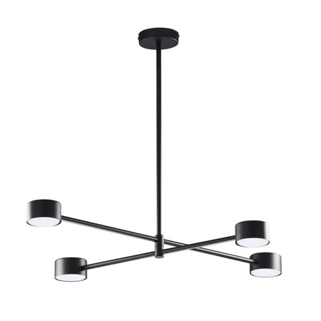 DORA Kronleuchter Deckenleuchte Schwarz Modern 4xGX53 6417 TK Lighting