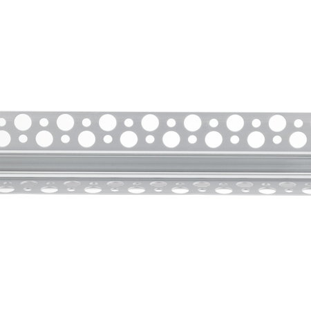 Eckprofil Architektonisches Aluminium LED-Profil typ W für Gipskartonplatten mit Klarglasabdeckung, 2m LUMILED