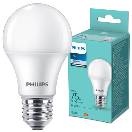 LED Lampen E27 A60 10W = 75W 1055lm 4000K Neutral Milk PHILIPS