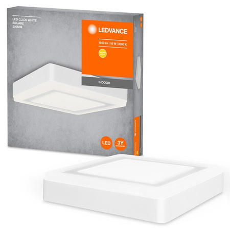 Aufbau-LED-Panel-Deckenleuchte CLICK WHITE 18W 1100lm 3000K Warm 30cm LEDVANCE