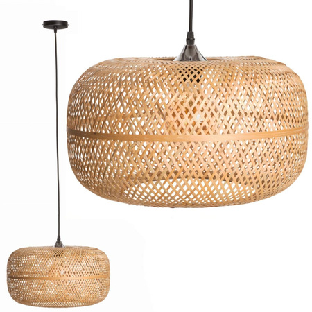 BOHO Geflecht BAMBUS NATURAL Pendelleuchte für LED E27