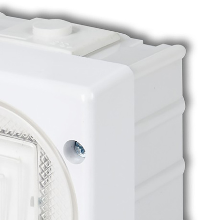 Schalter Hermetischer einpoliger Aufputzschalter Senior IP44 KARLIK Weiß