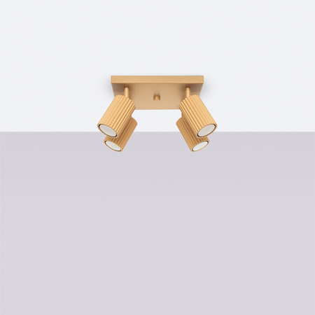 Tuba Spot Reflektor Deckenleuchte 4x GU10 Gold Carbon Deep Space SL.1564 Sollux