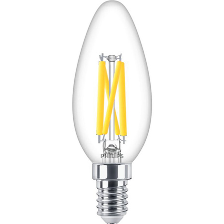 LED-Kerzenlampe E14 B35 5,9 = 60W 806lm 2700K warm 360° Filament PHILIPS dimmbar