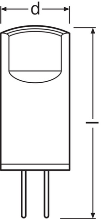 5x LED-Kapsel-Glühbirne G4 0,9W = 10W 100lm 2700K Warm 12V 320° BASE Osram