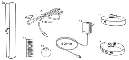 2x RGB LED Gaming-Schreibtischlampe + TW 28cm Lichtleiste Smart App SMART+ WiFi Moodlights OSRAM
