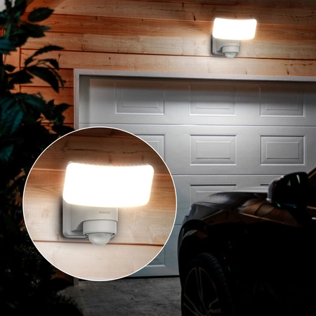 LED 6W 1000lm 5000K IP44 Solarfluter mit Bewegungs- und Dämmerungssensor Tylus Ultra Efficient White Philips