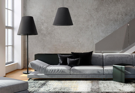 MOSS 9737 Nowodvorski Deckenleuchte Schwarz 3xE27 Hängematerial+Stahl Modern