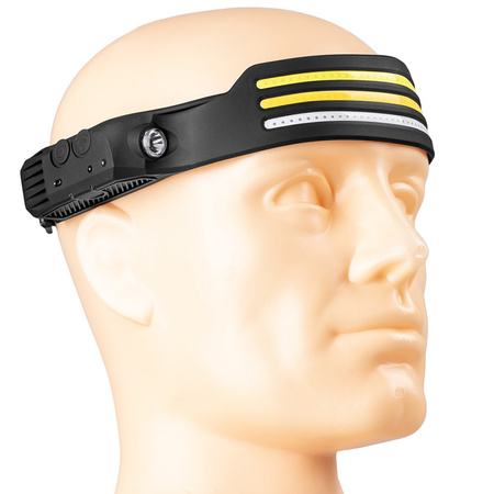 Wiederaufladbare Kopftaschenlampe 3x COB + XPE Pro Series VA0130 VAYOX