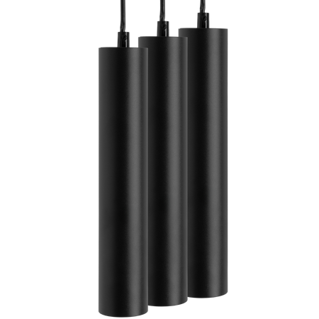 Hängelampe 29cm Reflektor 3x GU10 LED SOPLO Schwarz LUMILED