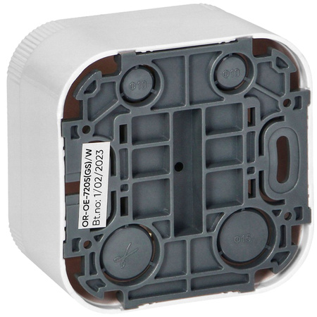 Aufputz-Einzelsteckdose Schuko 2P+Z Weiß TODO ORNO