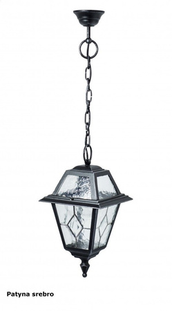 Hängende LED-Gartenlampe für den Außenbereich Buntglas K 1018/1/N E27 Su-Ma