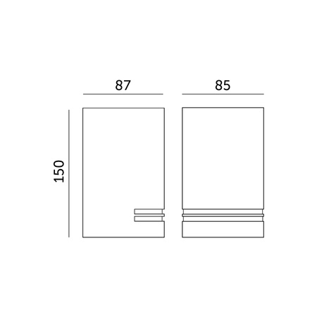 LED-Gartenlampe QUAZAR 11 GU10 IP44 KOBI ALUMINIUM SCHWARZ