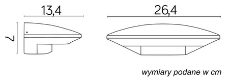 Außengarten-Fassadenlampe LED-WANDLAMPE UFO 1880S 7W 395lm 4100K Neutral Su-Ma