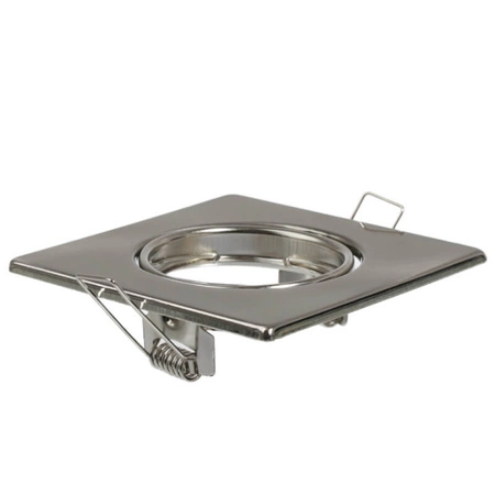 Set mit 3 x OPIN GOLDLUX beweglichen Halogenlampen (Polux) quadratischem Metallnickel MR16 GU10