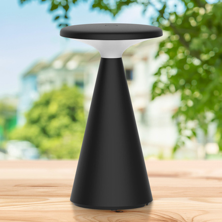 Dekorative LED-Tischlampe für den Außenbereich 1.8W 160lm 2700K Warm Black IP44 Dimmbar Paros Sanico Goldlux