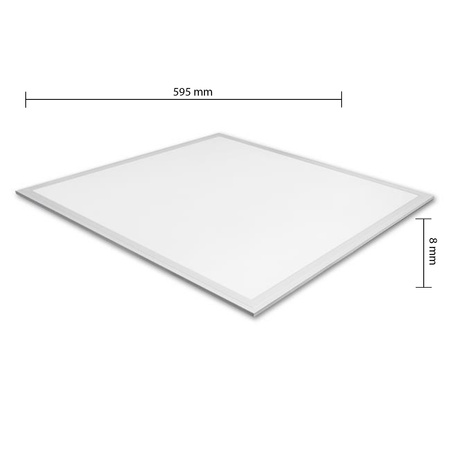 LED-Panel-Deckenleuchte Kassette 40W 4400lm 4000K neutralweiß UGR19 Abgependelt IP44 Quadratisch Weiß Lumio Masterled