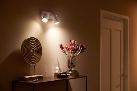 Philips HUE Weiß und Farbe Ambiance Fugato Lampe 2x4.2W Bluetooth Zigbee