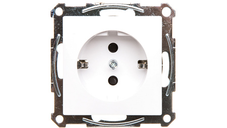 Merten Systemm Einzelsteckdose Schuko 16A IP20 mit weißen Blenden MTN2400-0325