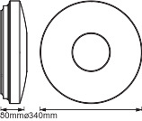 LED Deckenleuchte ORBIS Kite 18W 1400lm warm-kalt + RGB 34cm SMART+ WiFi LEDVANCE