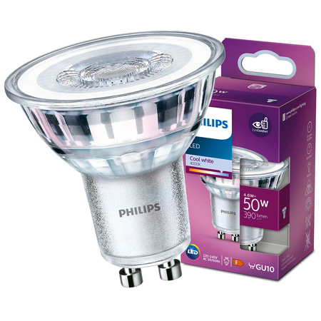 GU10 LED Leuchtmittel 4,6W = 50W 390lm 4000K Neutral 36° Strahler PHILIPS
