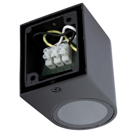 Wandleuchte Außen GU10, Garten-Wandleuchte Schwarz ALLIUM LUMILED