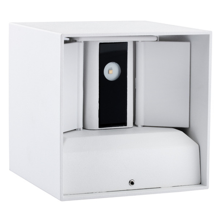 LED-Gartenwandleuchte Außenfassadenleuchte 2 x 3W 4000K nach oben und unten verstellbar Weiß