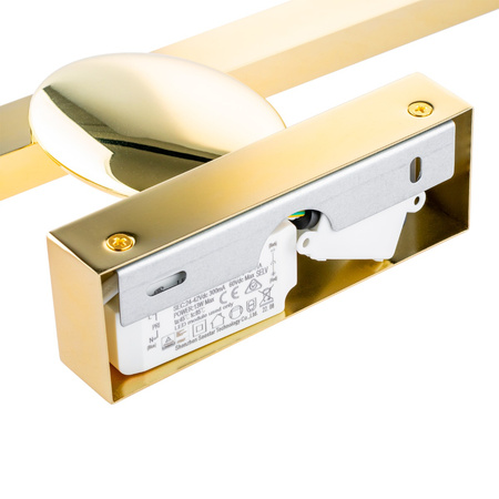 SIRIUS Gold LED Wandleuchte 12W Wandleuchte 60cm Modern ProVero